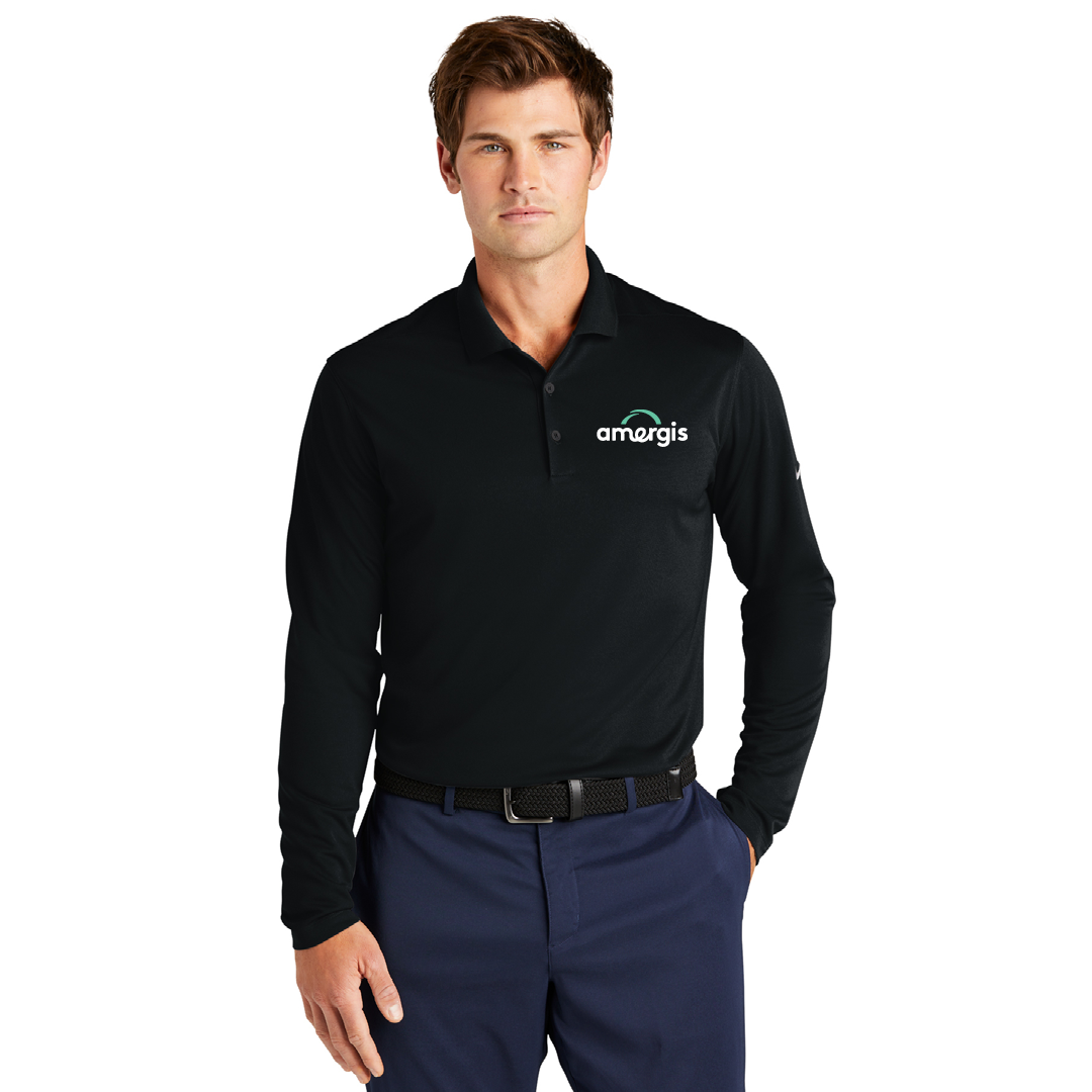 Mens Nike Dri-FIT Longsleeve Polo