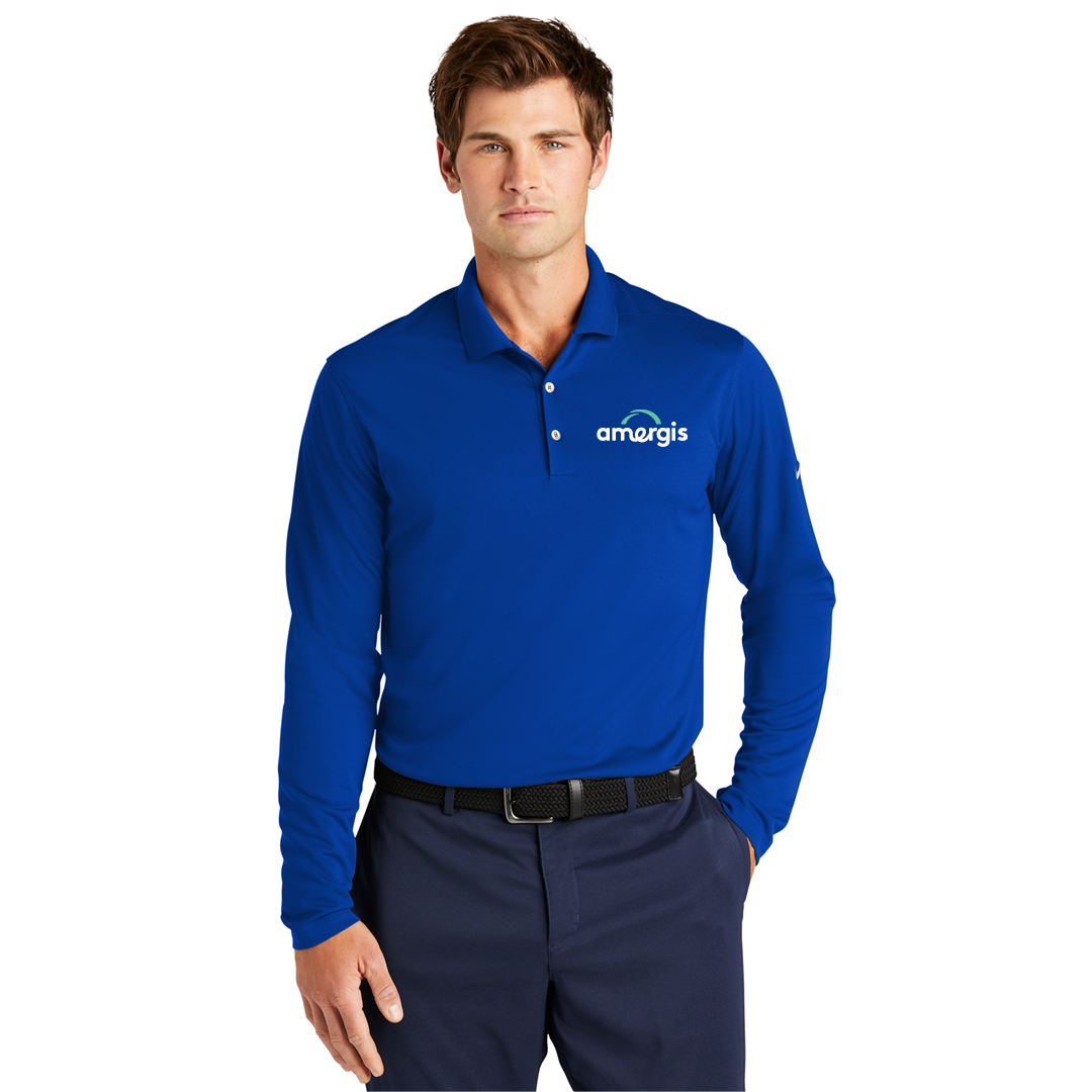 Mens Nike Dri-FIT Longsleeve Polo