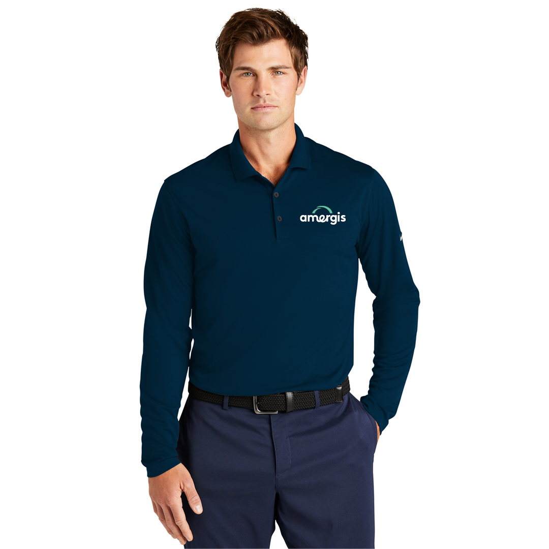 Mens Nike Dri-FIT Longsleeve Polo