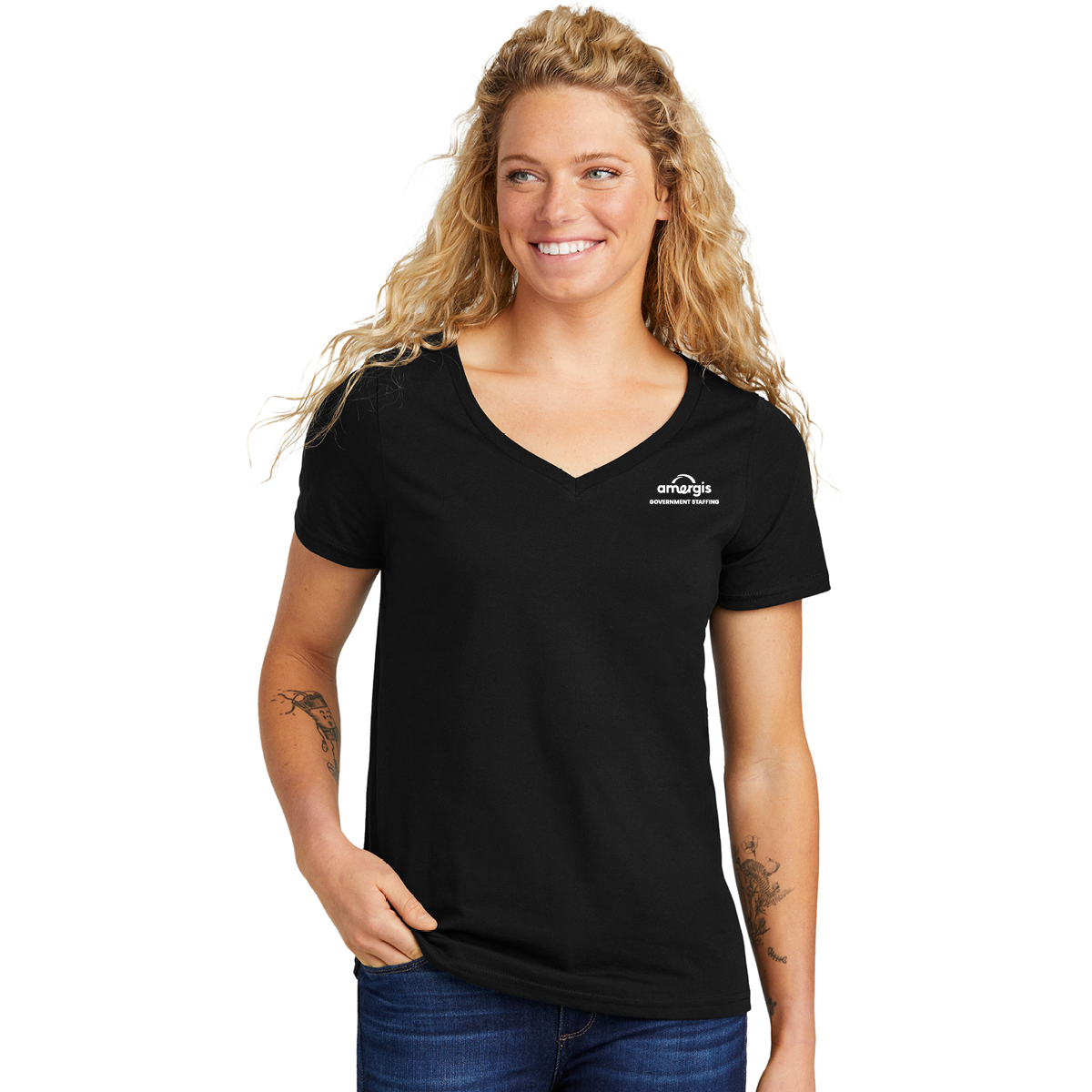 Volunteer Knitwear Women's V-Neck Tee