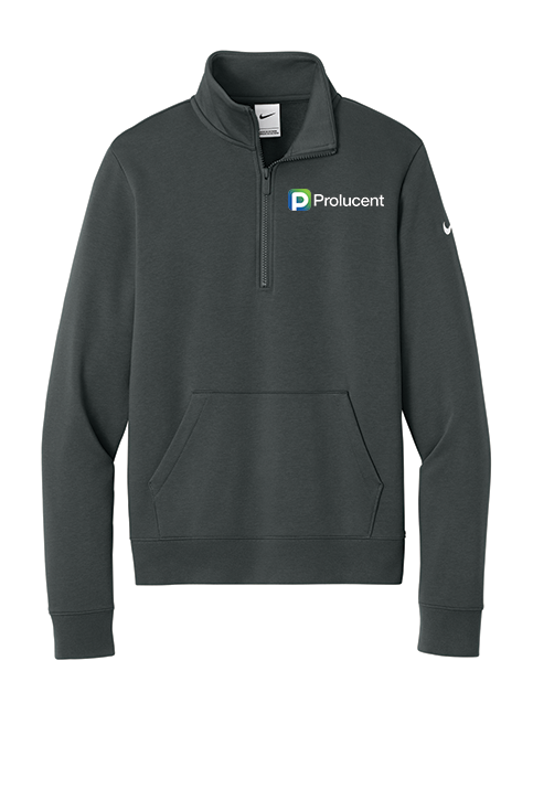Nike Ladies Club Fleece Sleeve Swoosh 1/2 Zip