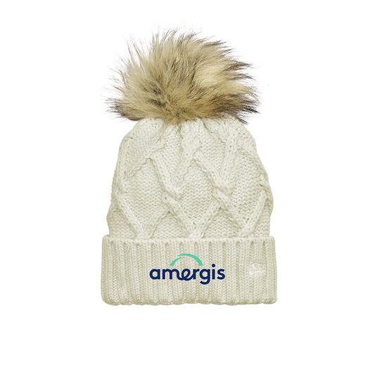 New Era Faux Fur Pom Beanie